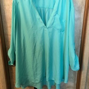 Turquoise blouse